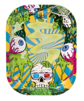 Dreh-Tablett - Rolling Tray MINI "Beuz - Skeleton"